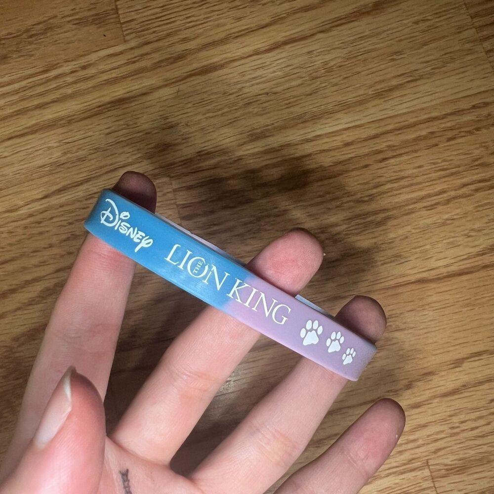 Y2K Disney The Lion King Rubber Jelly Wristband Bracelet - Vintage Movie Merch